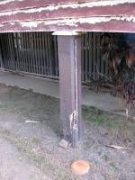 Damaged Concrete House Stump